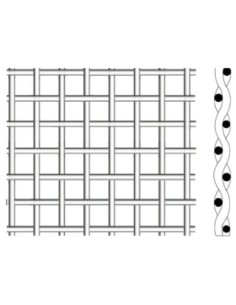 RETE TESSUTA ZINCATA A CALDO MM 1X1 F.MM 0,63 L.MT 10 H.CM  50