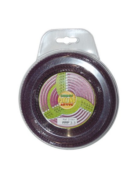FILO DECESPUGLIATORE PLATINO SEGHETTATO ACTIVE MM 3,3 MT  15