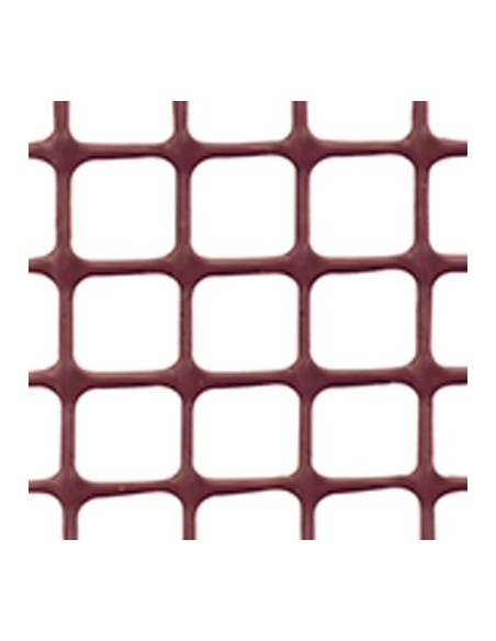 RETE PLASTICA BALCONE QUADRA TENAX HDPE MARRONE MM 10X10 H.CM 100 ML 50