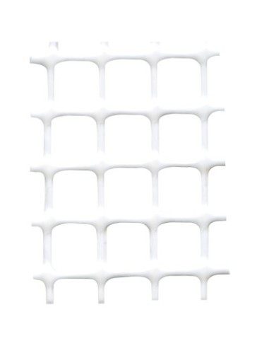 RETE PLASTICA BALCONE QUADRA TENAX HDPE BIANCO MM 10X10 H.CM 100 ML 50