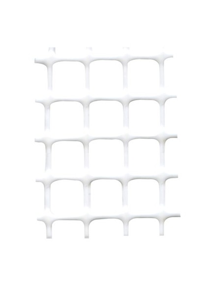 RETE PLASTICA BALCONE QUADRA TENAX HDPE BIANCO MM 10X10 H.CM 100 ML 50