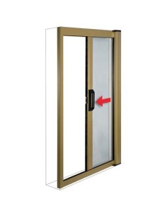 ZANZARIERA KIT PORTA SOTTILE IRS MARRONE RAL 8017 FIBRA VETRO/PVC CM 160 H.CM 250