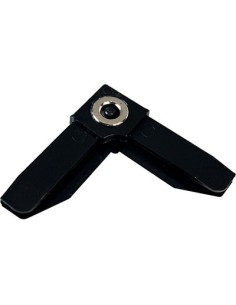 ANGOLO PROFILO ZANZARIERA LINEA C SANGIORGIO MAGNETICO PLASTICA NERA 10 PEZZI