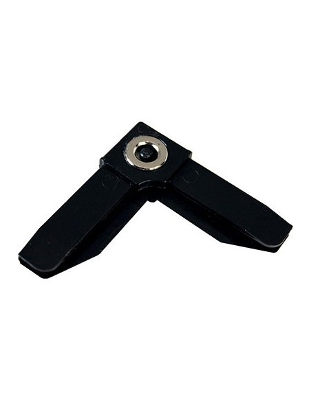 ANGOLO PROFILO ZANZARIERA LINEA C SANGIORGIO MAGNETICO PLASTICA NERA 10 PEZZI