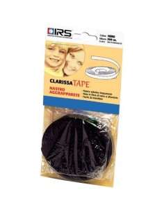 NASTRO AGGRAPPA ZANZARIERA CLARISSA TAPE SELF IRS ADESIVO NERO ML 5 X RETE FIBRA