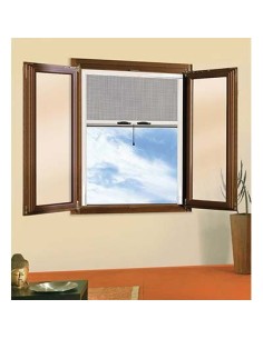 ZANZARIERA KIT FINESTRA FLASH SANGIORGIO BIANCO RAL 9010 FIBRA VETRO/PVC CM 80 H.CM 170