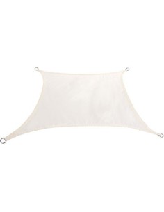 VELA OMBREGGIANTE LUXURY QUADRA STARS POLIESTERE ECRU GR/MQ 180 MT 5X5