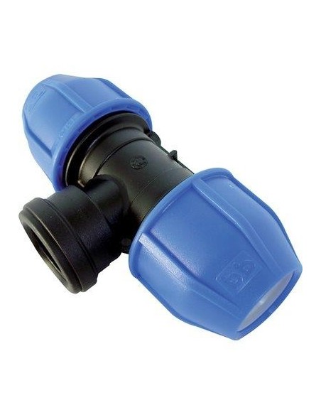 TEE A COMPRESSIONE FILETTO FEMMINA PN16 MM 63X2"F