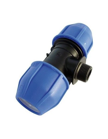 TEE A COMPRESSIONE FILETTO MASCHIO PN16 MM 25X3/4M