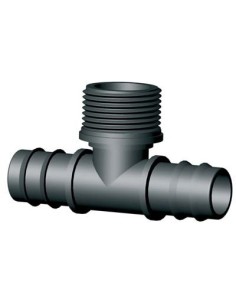 TEE PORTAGOMMA PN FILETTO MASCHIO IRRITEC MM 20X20X1/2M - CONFEZIONE 100 PEZZI