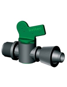 VALVOLA FILETTO MASCHIO X TUBO GOCCIOLANTE IRRITEC MM 16X3/4M - CONFEZIONE 50 PEZZI