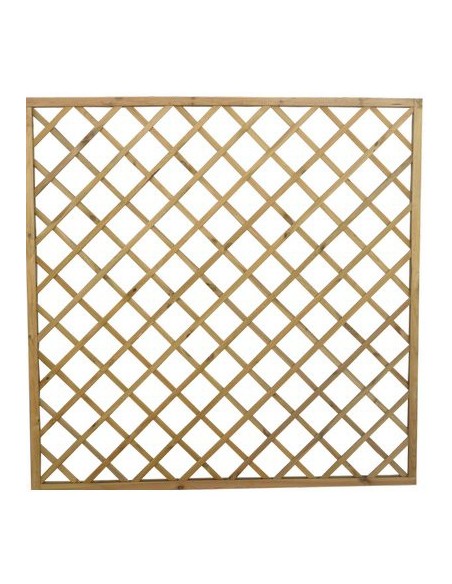 PANNELLO GRIGLIATO LEGNO EURO PINO IMPREGNATO CORNICE MM 45X30 CM 180X180