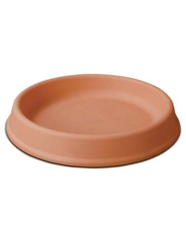 SOTTOVASO TONDO POTTERY COLLECTION GDM RESINA TERRACOTTA CM 30,5 H.CM 4,7 X VASO CM 35