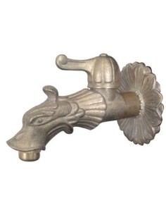 RUBINETTO ARTISTICO A SFERA LEONE STARS OTTONE 1/2M