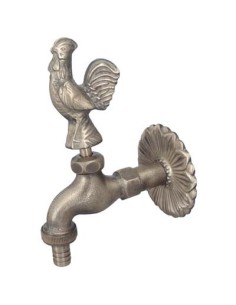 RUBINETTO ARTISTICO A VITE GALLO BRASS STARS OTTONE 1/2M MM 25