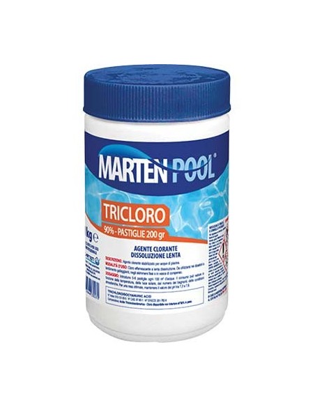 TRICLORO X PISCINA PASTIGLIE MARTEN KG 1 - 5XGR 200