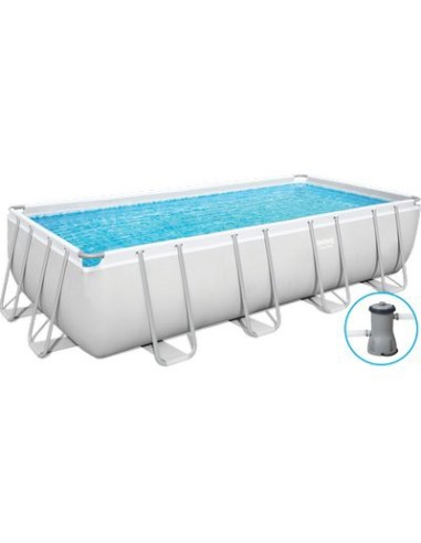 PISCINA POWER STEEL 56670 BESTWAY FILTRO LT/H 3.028 CM 488X244 H.CM 122