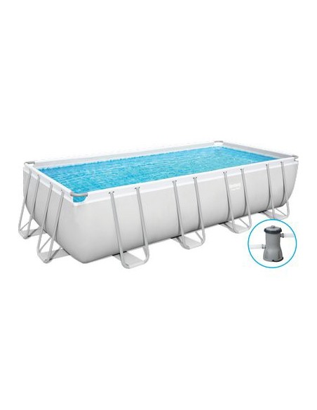 PISCINA POWER STEEL 56670 BESTWAY FILTRO LT/H 3.028 CM 488X244 H.CM 122