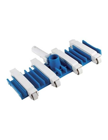 SPAZZOLA PISCINA ASPIRANTE FLESSIBILE DOMUS ATTACCO MM 28 TUBO MM 38 CM 39,5X25,5