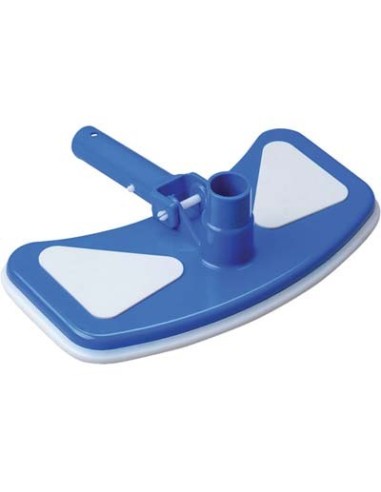 SPAZZOLA PISCINA ASPIRANTE RETTANGOLARE DOMUS ATTACCO MM 28 TUBO MM 32/38 CM 29X13