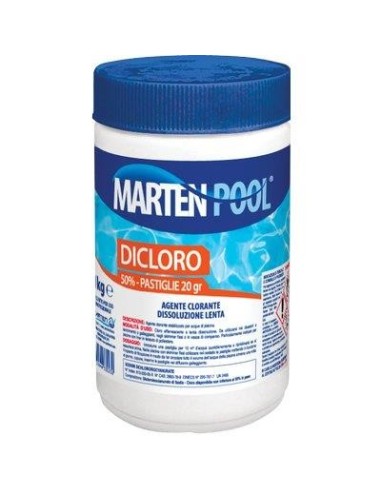 DICLORO X PISCINA PASTIGLIE MARTEN KG 1 - 50XGR 20