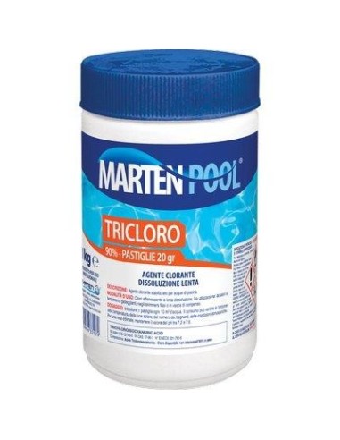 TRICLORO X PISCINA PASTIGLIE MARTEN KG 1 - 50XGR 20