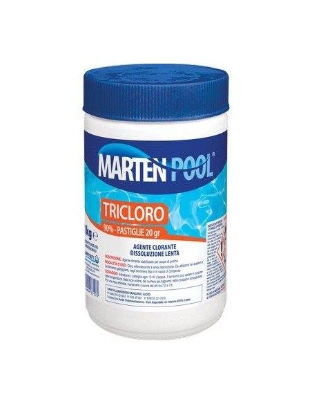 TRICLORO X PISCINA PASTIGLIE MARTEN KG 1 - 50XGR 20