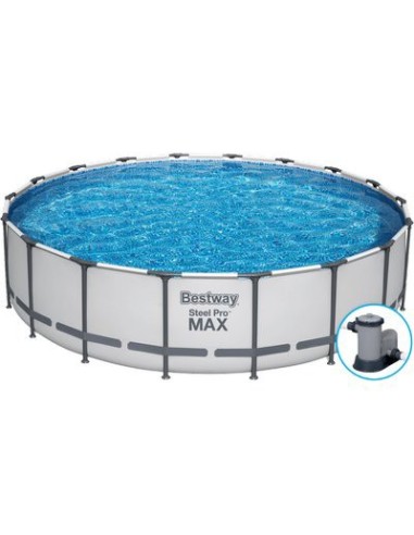 PISCINA STEEL PRO MAX 56462 BESTWAY FILTRO LT/H 5.678 CM 549 H.CM 122