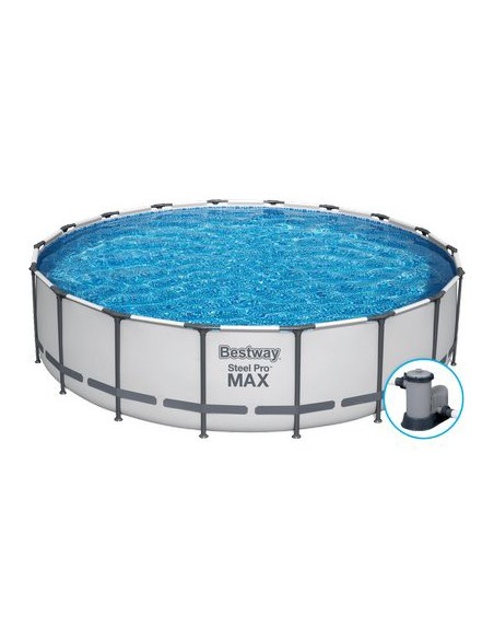 PISCINA STEEL PRO MAX 56462 BESTWAY FILTRO LT/H 5.678 CM 549 H.CM 122