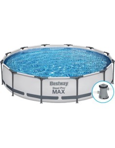 PISCINA STEEL PRO MAX 56416 BESTWAY FILTRO LT/H 1.249 CM 366 H.CM 76