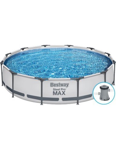 PISCINA STEEL PRO MAX 56416 BESTWAY FILTRO LT/H 1.249 CM 366 H.CM 76