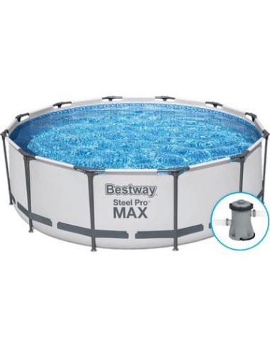 PISCINA STEEL PRO MAX 56418 BESTWAY FILTRO LT/H 2.006 CM 366 H.CM 100