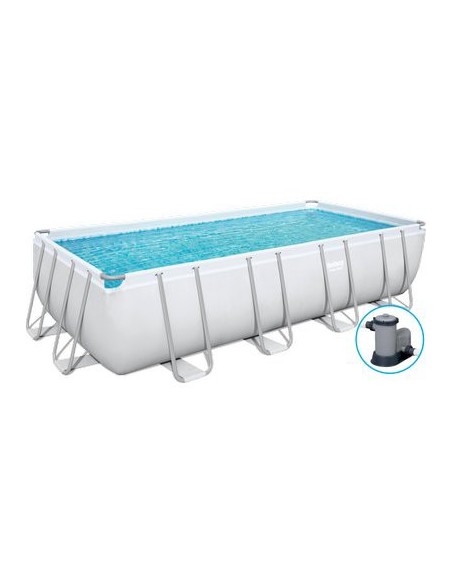PISCINA POWER STEEL 56465 BESTWAY FILTRO LT/H 5.678 CM 549X274 H.CM 122