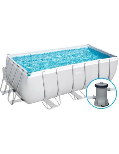 PISCINA POWER STEEL 56456 BESTWAY FILTRO LT/H 2.006 CM 412X201 H.CM 122