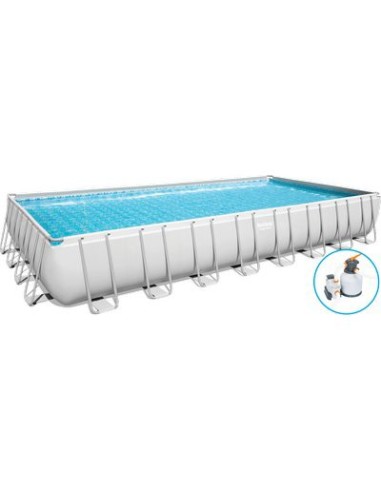 PISCINA POWER STEEL 56623 BESTWAY FILTRO SABBIA LT/H 8.327 CM 956X488 H.CM 132