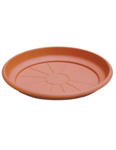 SOTTOVASO TONDO ERICA ICS PP TERRACOTTA X VASO CM 14