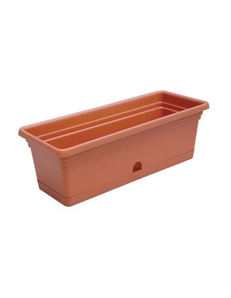 CASSETTA + RISERVA MELISSA ICS PP TERRACOTTA CM 40X20 H.CM 16