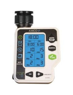 CENTRALINA PER IRRIGAZIONE AMICO +2 RAIN INNESTO RAPIDO 3/4F 2XSTILO AA VOLT 1,5