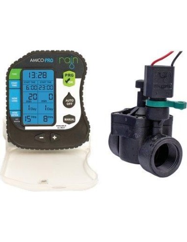 CENTRALINA IRRIGAZIONE AMICO PRO RAIN X ESTERNO ZONE 1+ELETTR. 1" 2XSTILO AA VOLT 1,5