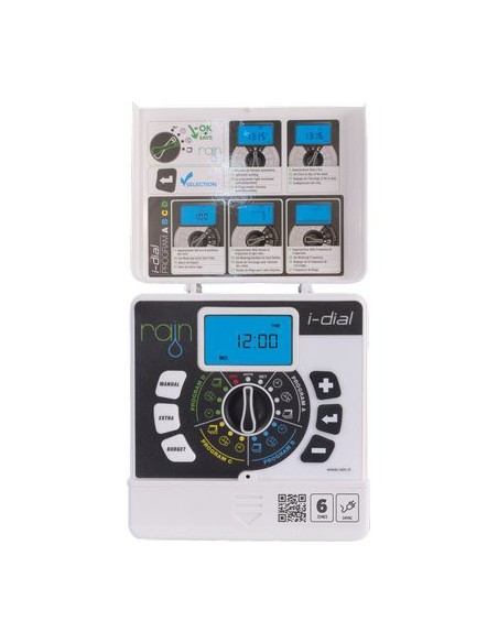 CENTRALINA PER IRRIGAZIONE I-DIAL INTERNO RAIN ZONE 6 VOLT 220/24 TRASF ESTERNO