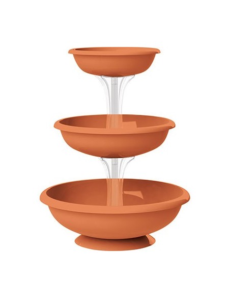 CIOTOLE TRIS FONTANA BAMA PP TERRACOTTA D.CM 50 H.CM 64