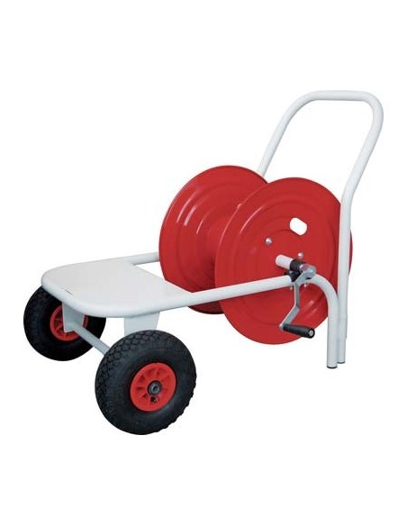 AVVOLGITUBO AP PORTAPOMPA ACCIAIO VERN MT 200 MM 9X13 RUOTA 3,00X4" F.MM 20