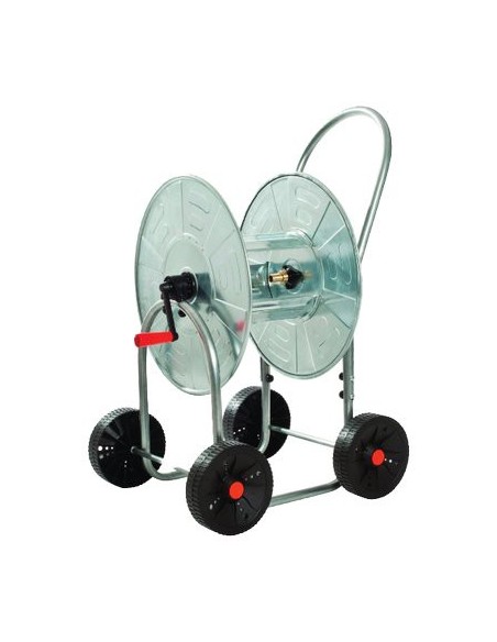 AVVOLGITUBO IRRIGAZIONE CARRELLATO AGRATI ACCIAIO ZINCATO 4 RUOTE PLT X TUBO 3/4 MT 80