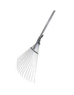 SCOPA GIARDINO A VENTAGLIO VELOX STARS ACCIAIO ZINC H.CM 151