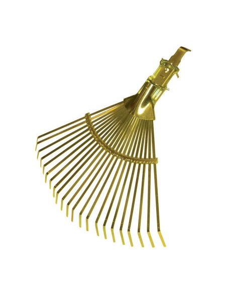 SCOPA GIARDINO A VENTAGLIO A MORSETTO ATENA STARS ACCIAIO ZINC CM 29/48X41,5 O.MM 26