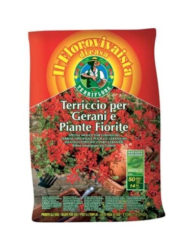 TERRICCIO GERANI E PIANTE FIORITE TERRIFLORA LT 20 (168)