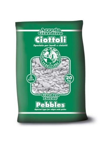 CIOTTOLO TERRIFLORA BIANCO CARRARA MM 25/40 KG 20