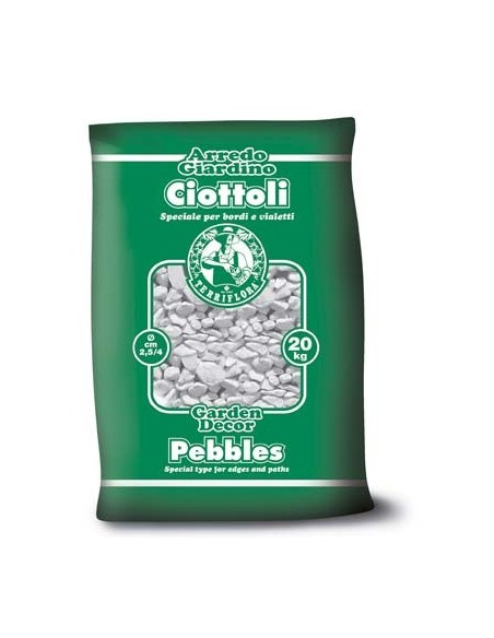 CIOTTOLO TERRIFLORA BIANCO CARRARA MM 25/40 KG 20