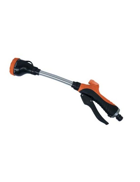 IDROPISTOLA MULTIFUNZIONE PROLUNGATA STARS INNESTO RAPIDO CM 38 FUNZIONI 8