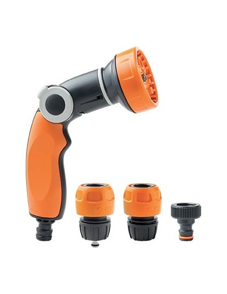 IDROPISTOLA MULTIFUNZIONE IN KIT 8 JET EASY GF PRESA A RUBINETTO 3/4+STOP+PORTAGOMMA 8000-5594